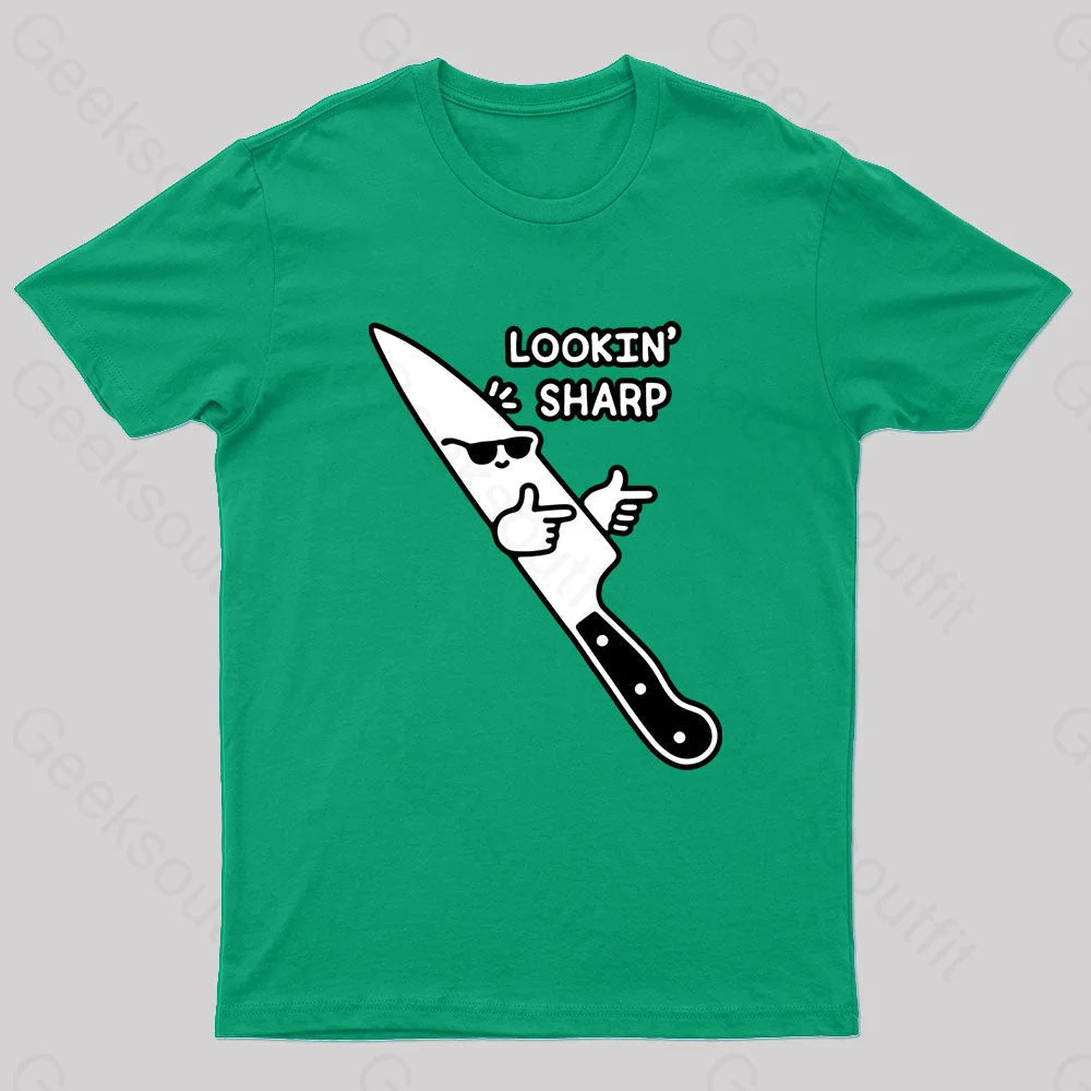 Lookin’ Sharp Nerd T-Shirt Green / S