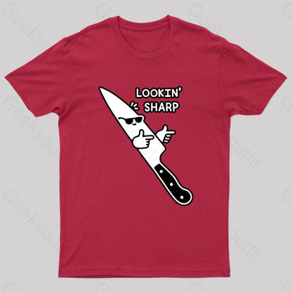 Lookin’ Sharp Nerd T-Shirt Red / S