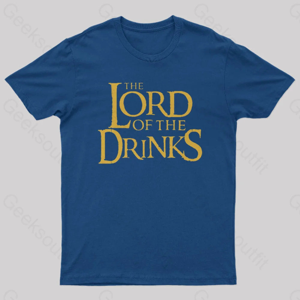 Lord Of The Drinks Nerd T-Shirt Navy / S