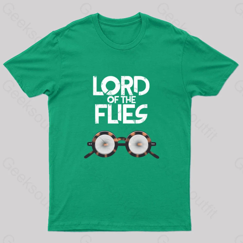 Lord Of The Flies Nerd T-Shirt Green / S