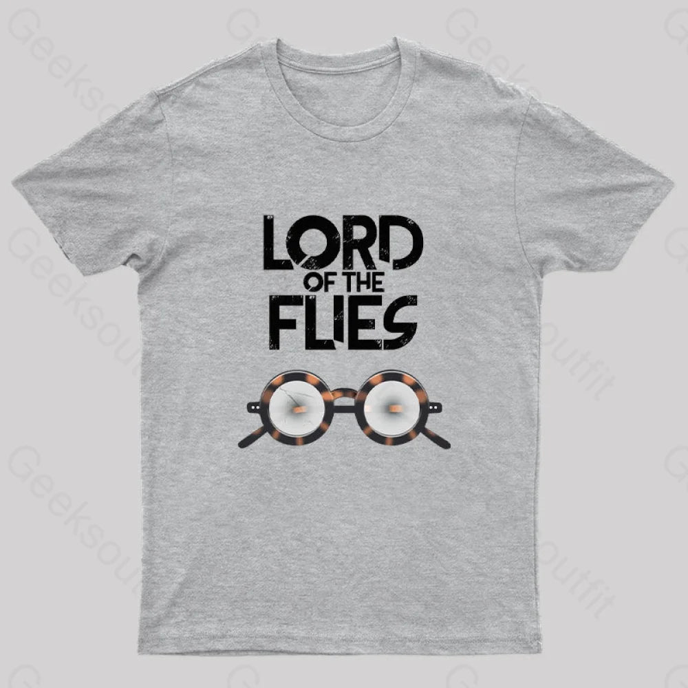 Lord Of The Flies Nerd T-Shirt Grey / S