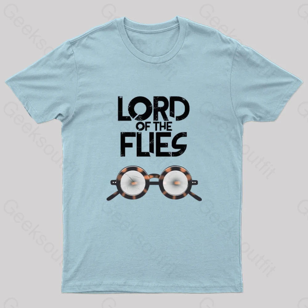 Lord Of The Flies Nerd T-Shirt Light Blue / S