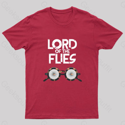 Lord Of The Flies Nerd T-Shirt Red / S