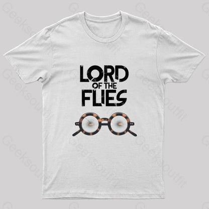 Lord Of The Flies Nerd T-Shirt White / S