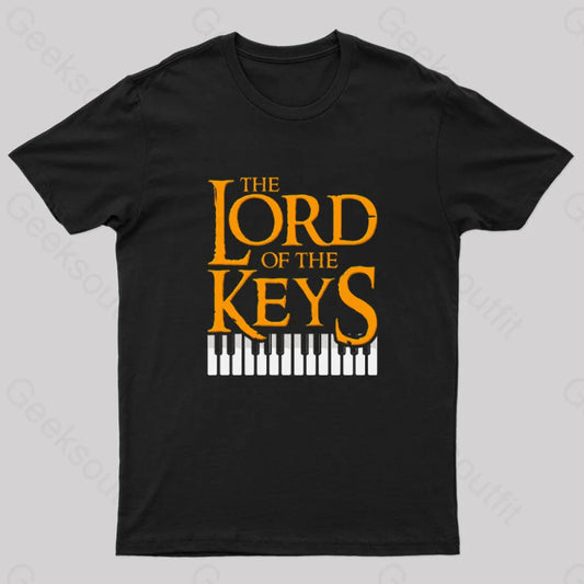 Lord Of The Keys Nerd T-Shirt Black / S