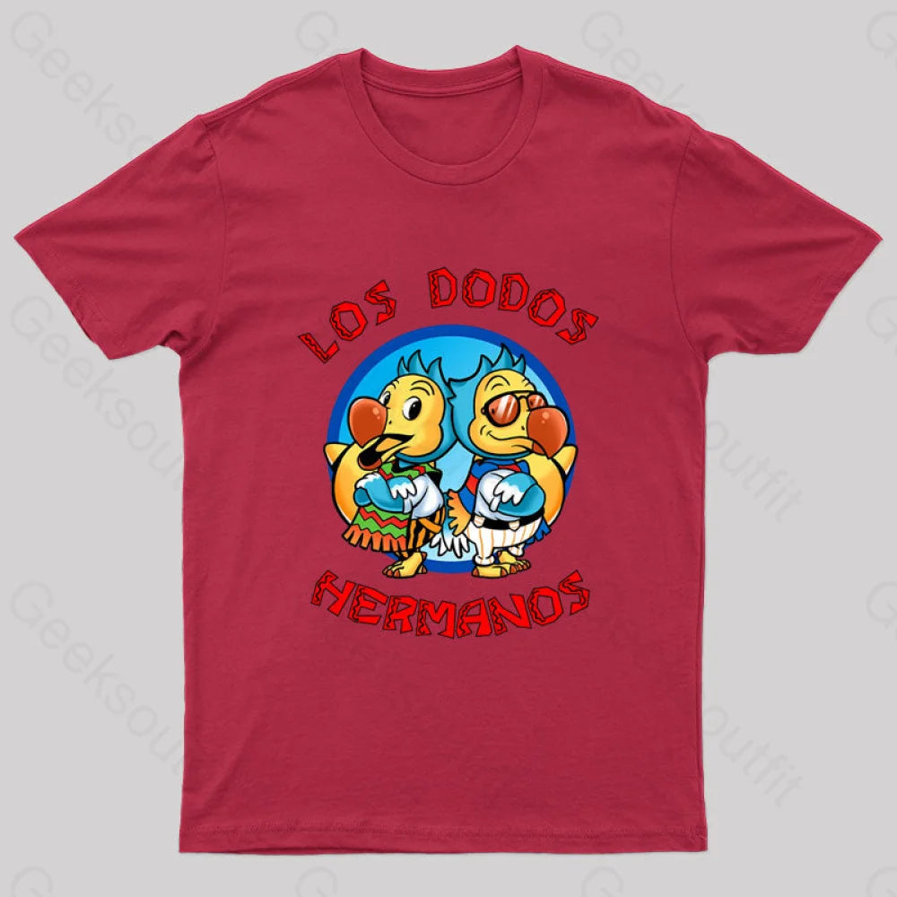 Los Dodos Hermanos T-Shirt Red / S