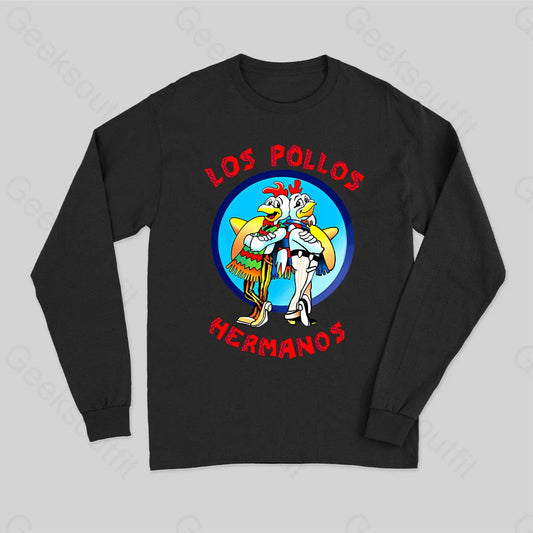 Los Pollos Hermanos Nerd Long Sleeve T-Shirt Black / S