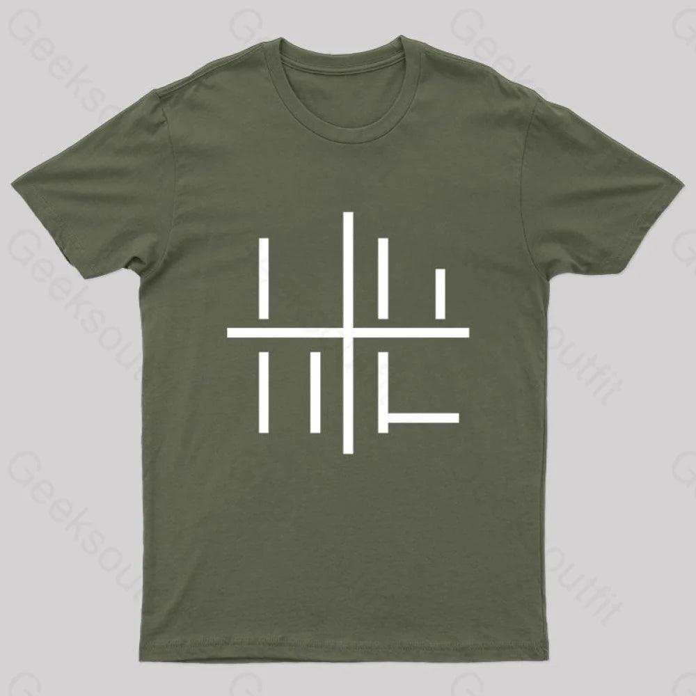 Loss Meme Minimalistic Geek T-Shirt Army Green / S