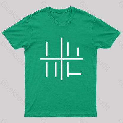 Loss Meme Minimalistic Geek T-Shirt Green / S