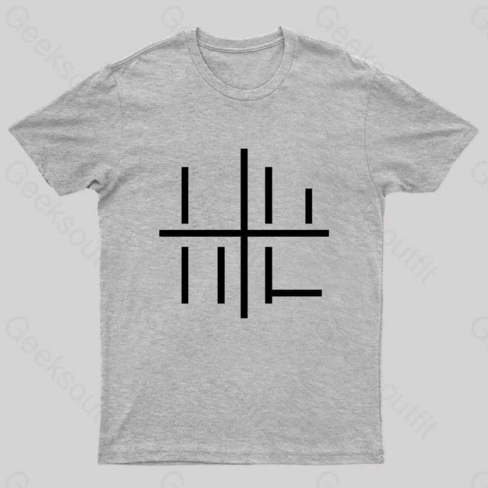 Loss Meme Minimalistic Geek T-Shirt Grey / S