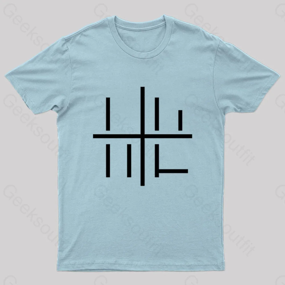 Loss Meme Minimalistic Geek T-Shirt Light Blue / S