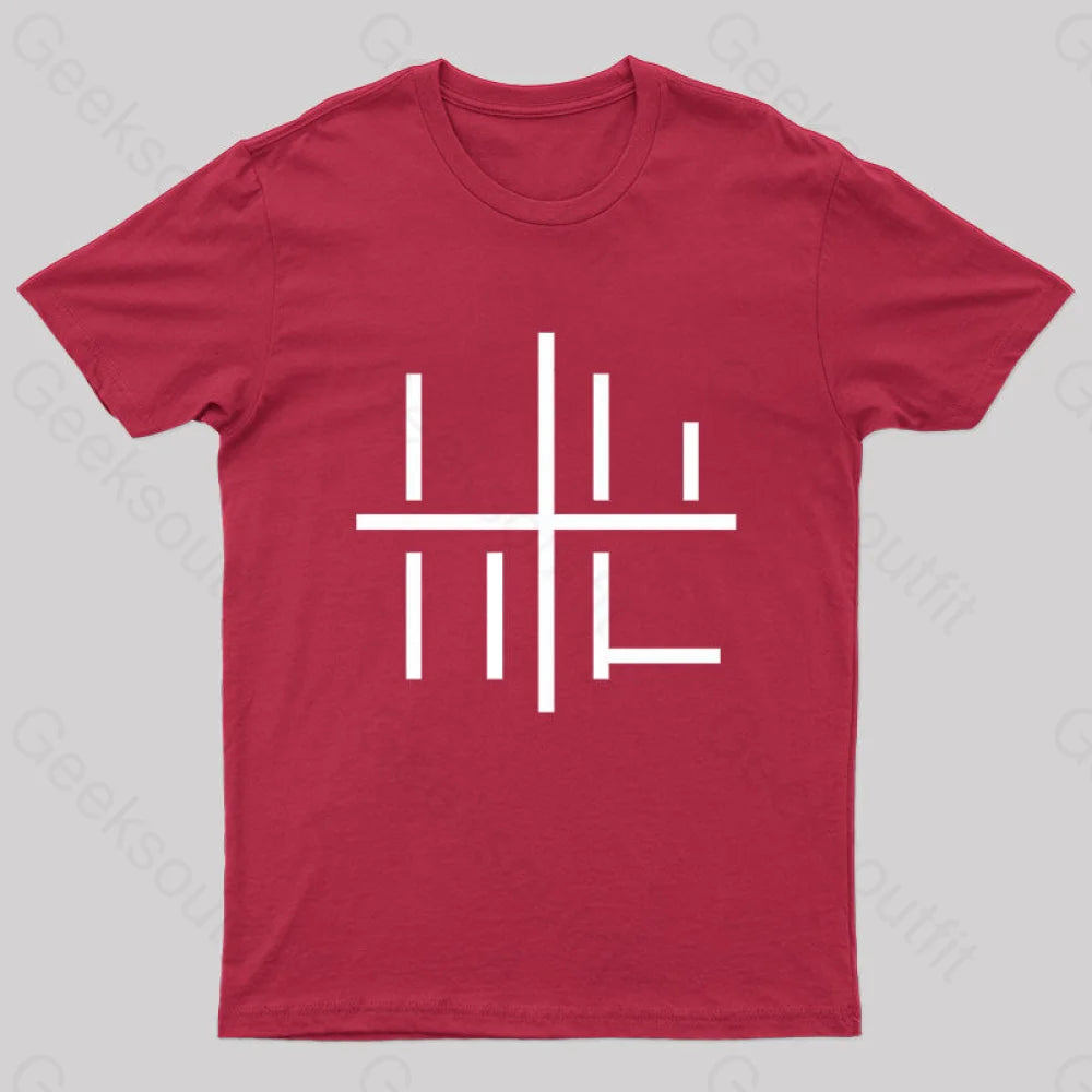 Loss Meme Minimalistic Geek T-Shirt Red / S