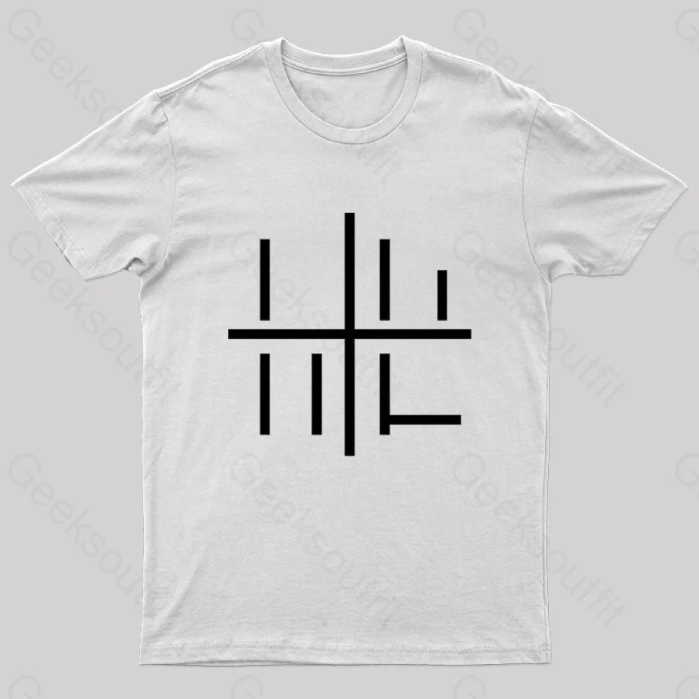 Loss Meme Minimalistic Geek T-Shirt White / S