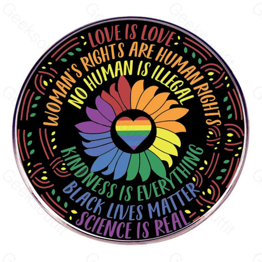 Love Is Feminist Kindness Believes In Science Pins