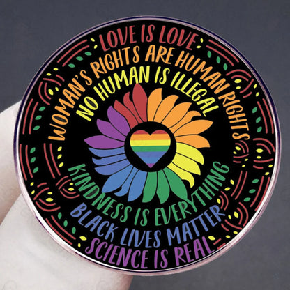 Love Is Feminist Kindness Believes In Science Pins