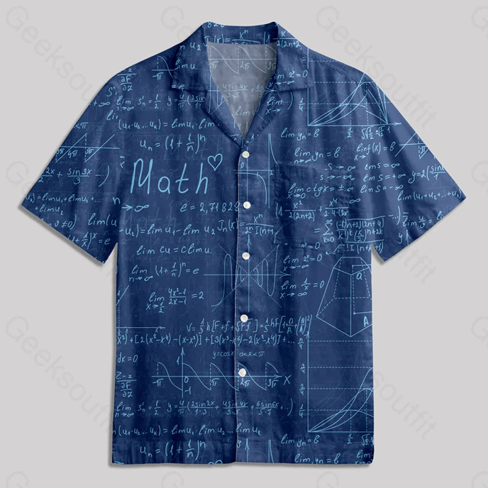 Love Math Button Up Pocket Shirt Hawaiian / S Bus518 Yc