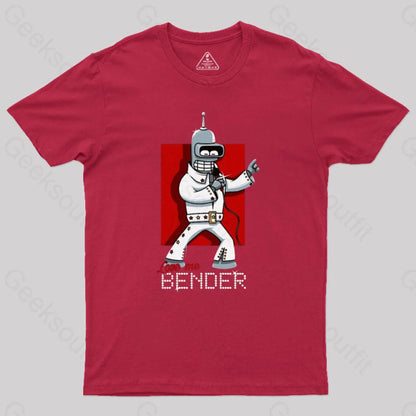 Love Me Bender Geek T-Shirt Red / S