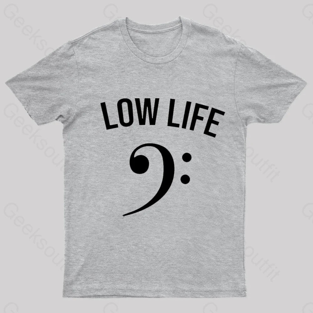 Low Life Geek T-Shirt Grey / S