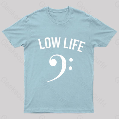 Low Life Geek T-Shirt Light Blue / S