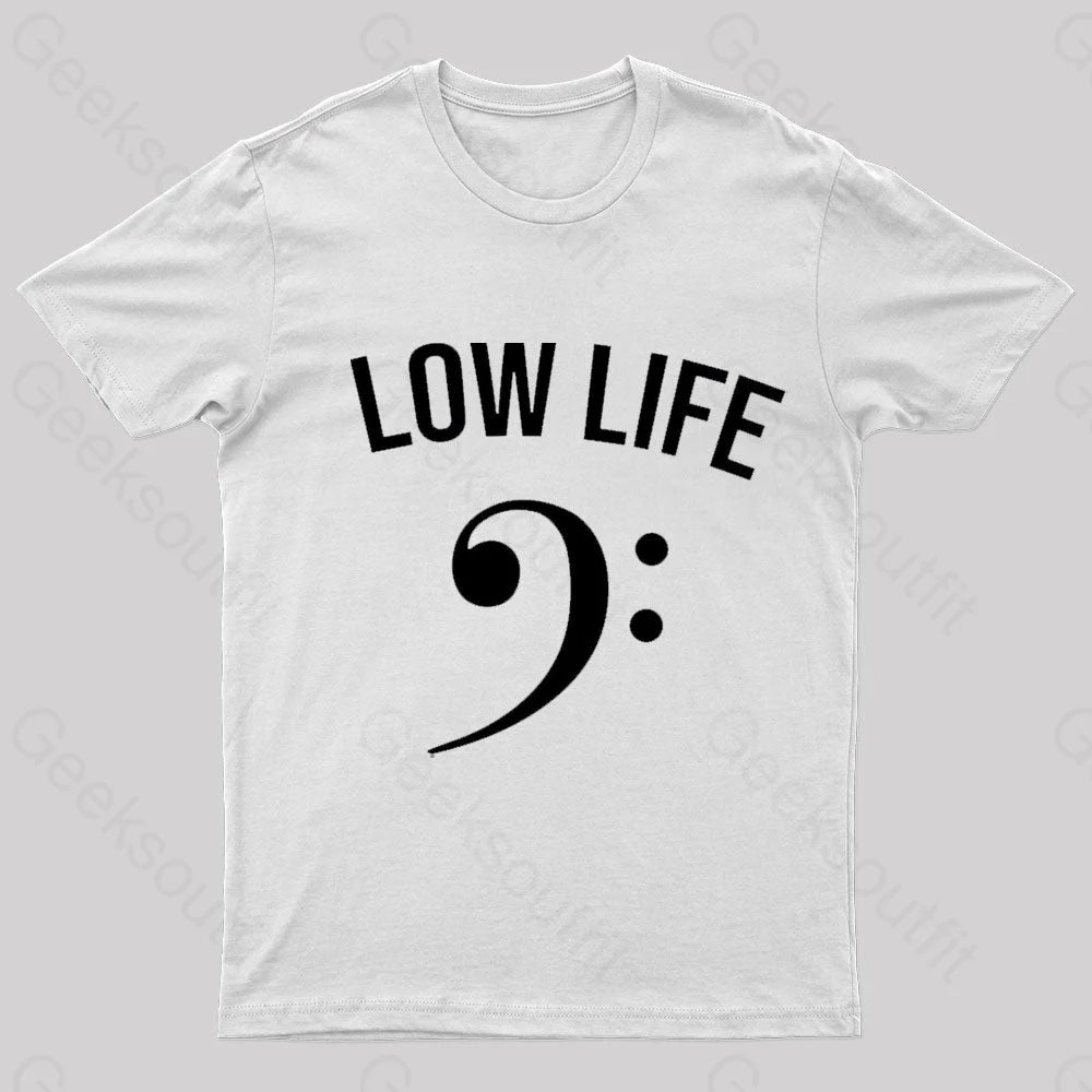 Low Life Geek T-Shirt White / S