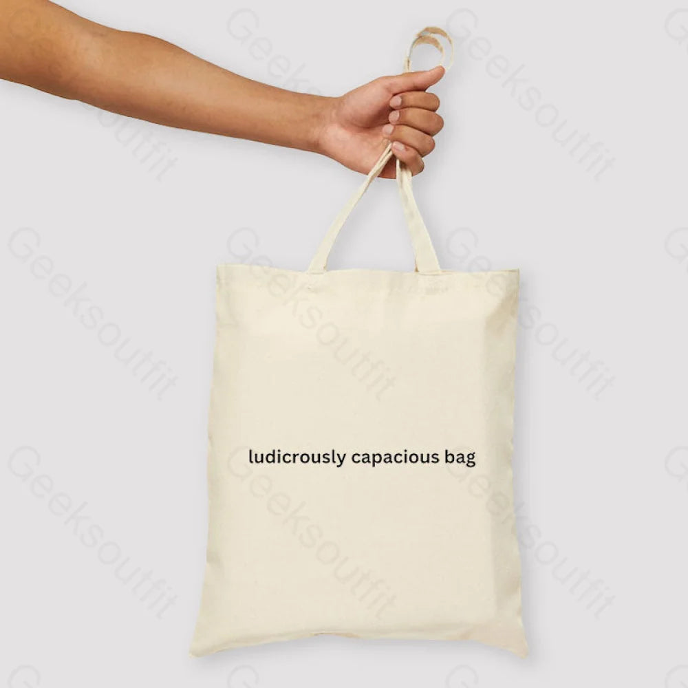 Ludicrously Capacious Bag Unisex Tote Beige