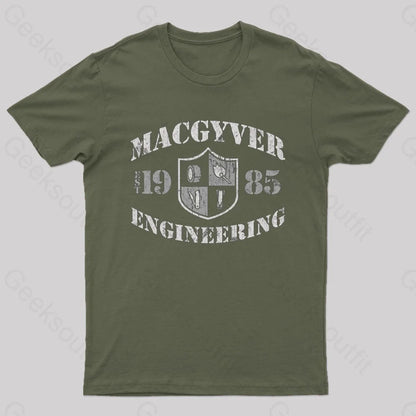 Macgyver Engineering T-Shirt Army Green / S