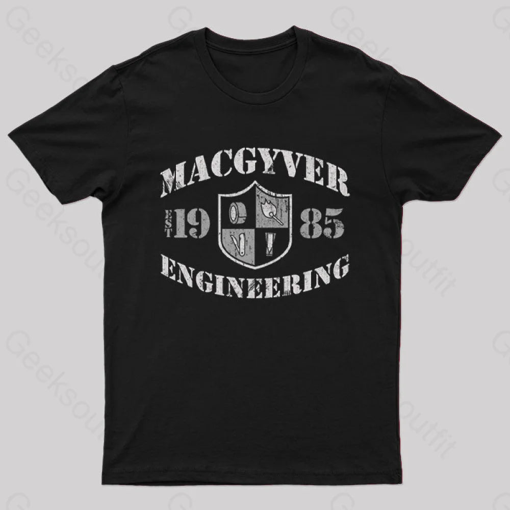 Macgyver Engineering T-Shirt Black / S