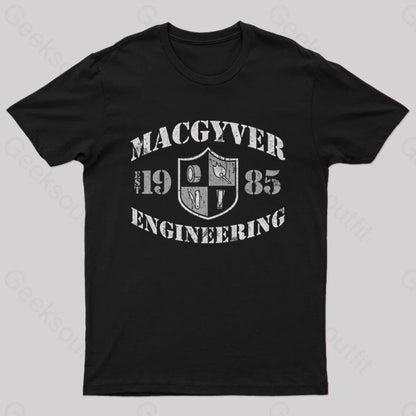 Macgyver Engineering T-Shirt Black / S