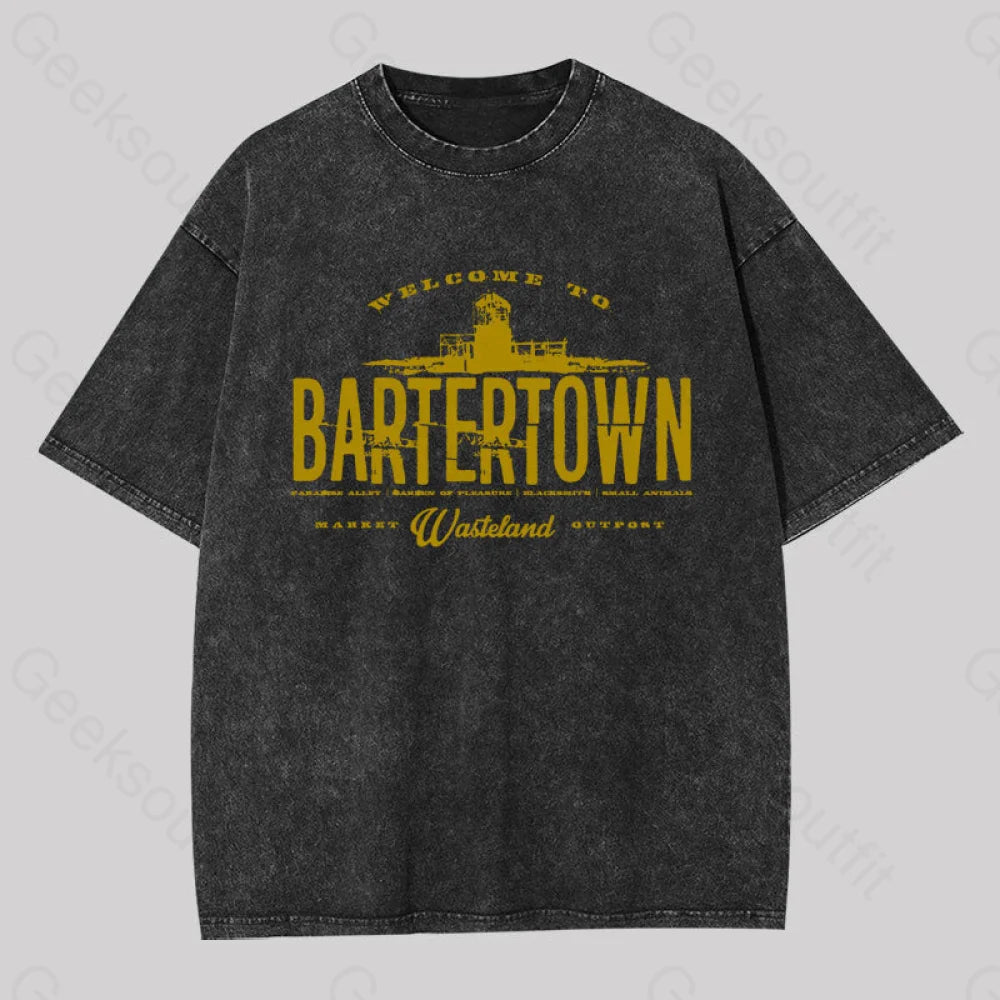 Mad Max Bartertown Geek Washed T-Shirt Black / S