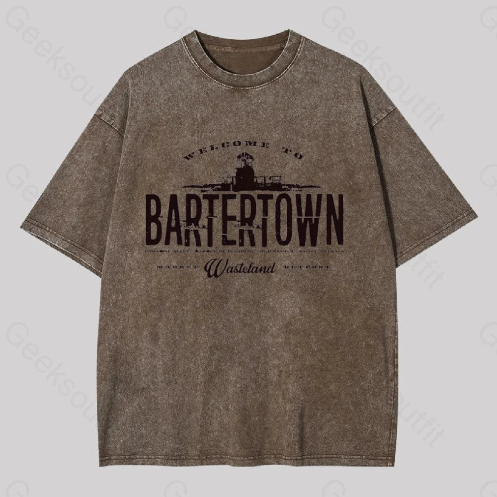 Mad Max Bartertown Geek Washed T-Shirt Coffee / S