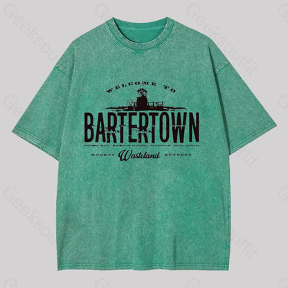 Mad Max Bartertown Geek Washed T-Shirt Grass Green / S