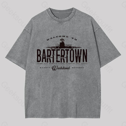 Mad Max Bartertown Geek Washed T-Shirt Grey / S