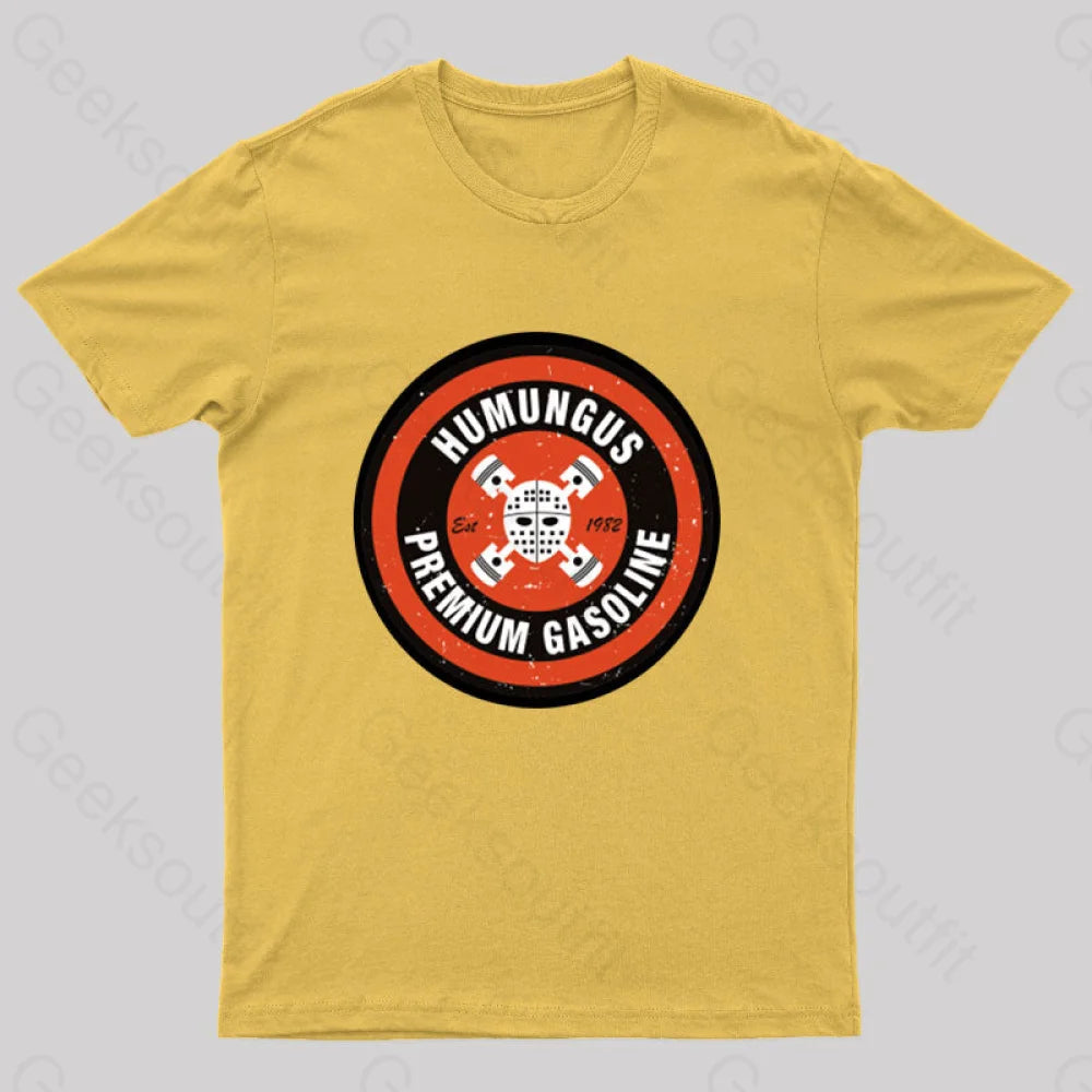 Mad Max Humungus Premium Gasoline T-Shirt Yellow / S