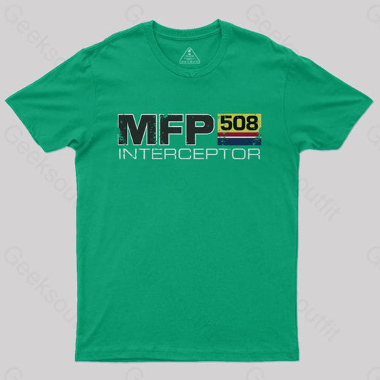 Mad Max Mfp Interceptor Geek T-Shirt Green / S