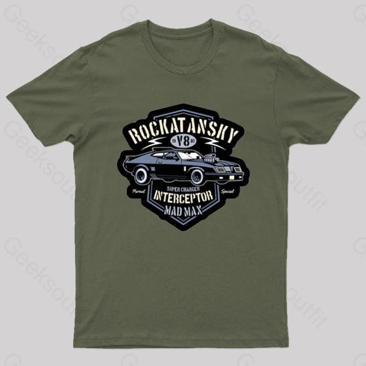 Mad Max V8 Geeks T-Shirt Army Green / S