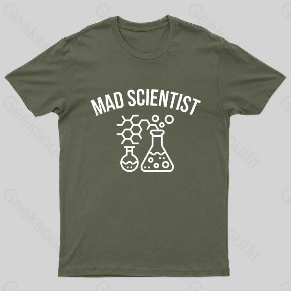 Mad Scientist T-Shirt Army Green / S