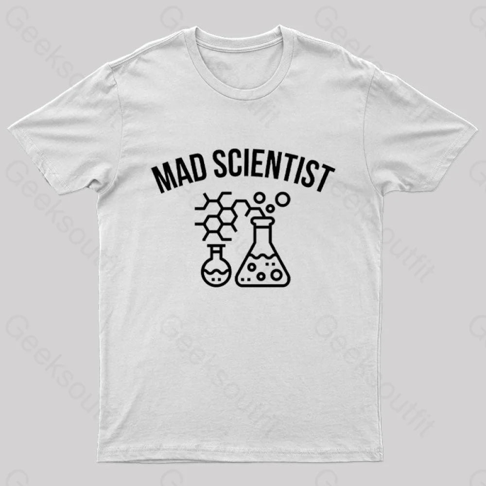 Mad Scientist T-Shirt White / S