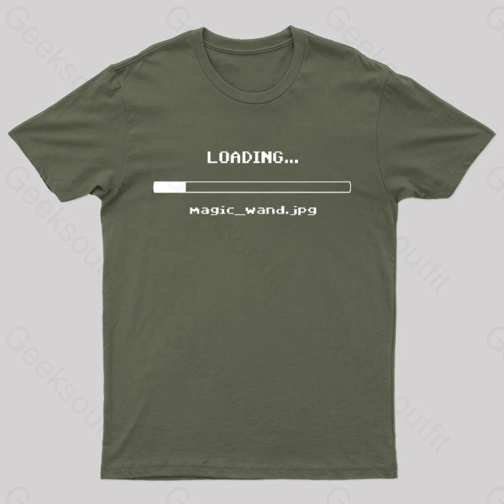 Magic: Loading Geek T-Shirt Army Green / S