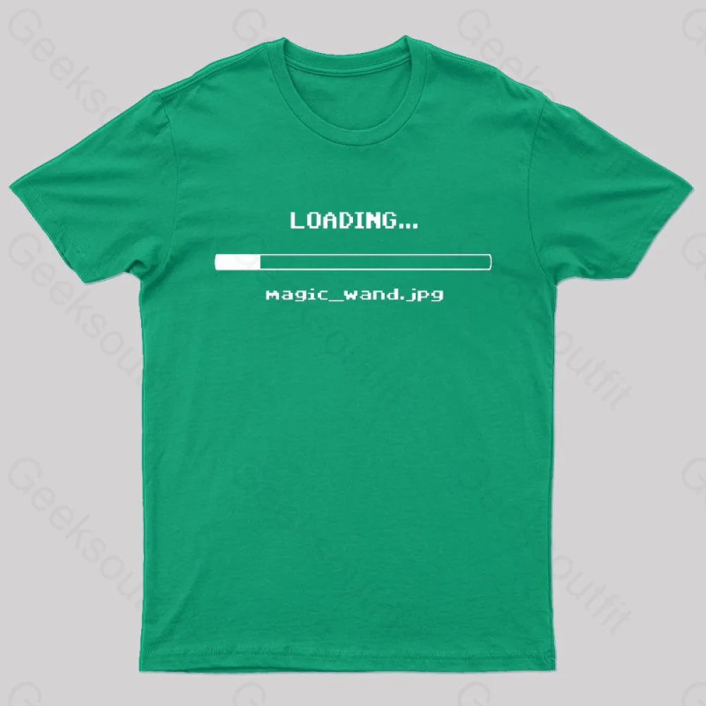 Magic: Loading Geek T-Shirt Green / S