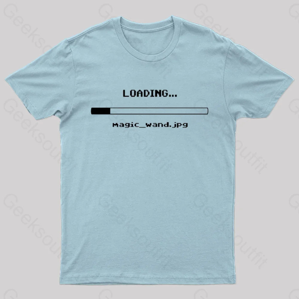 Magic: Loading Geek T-Shirt Light Blue / S