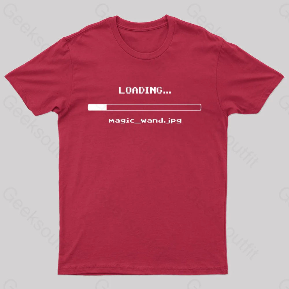 Magic: Loading Geek T-Shirt Red / S