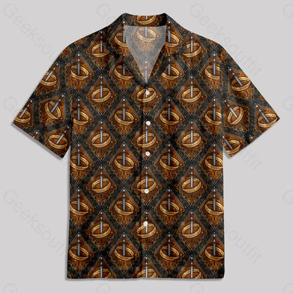 Magic Ring And Sword Button Up Pocket Shirt Hawaiian / S Bus632 Yc