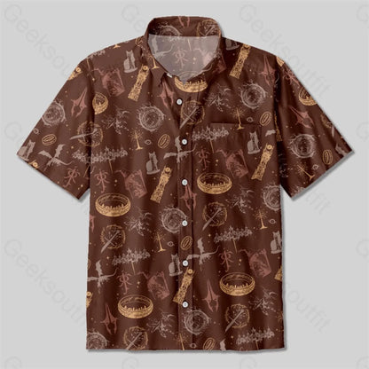 Magic Ring Cool Button Up Pocket Shirt Up / S Bus545 Yc