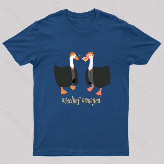 Magical Geese Nerd T-Shirt Navy / S