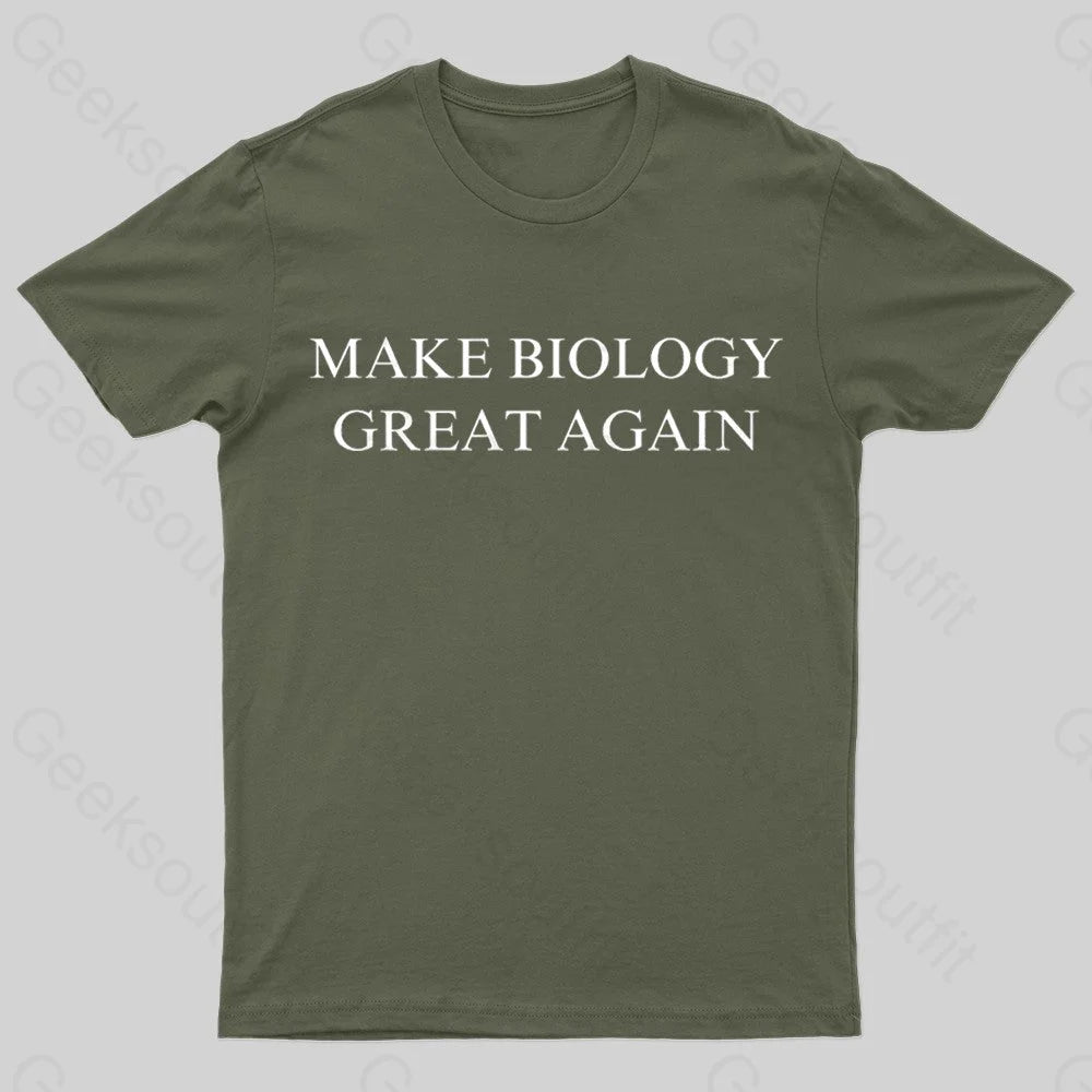 Make Biology Great Again Nerd T-Shirt