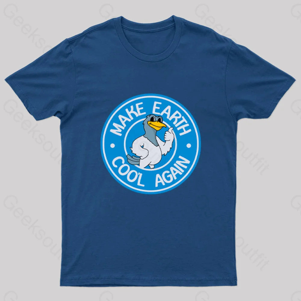 Make Earth Coo’l Again T-Shirt Navy / S