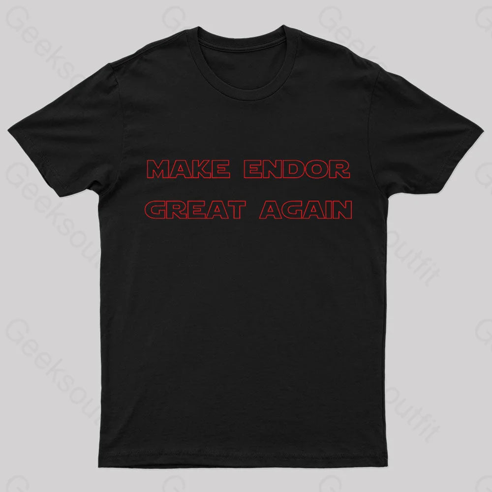 Make Endor Great Again Nerd T-Shirt Black / S