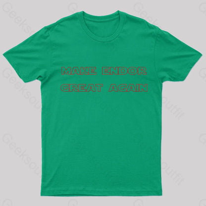 Make Endor Great Again Nerd T-Shirt Green / S