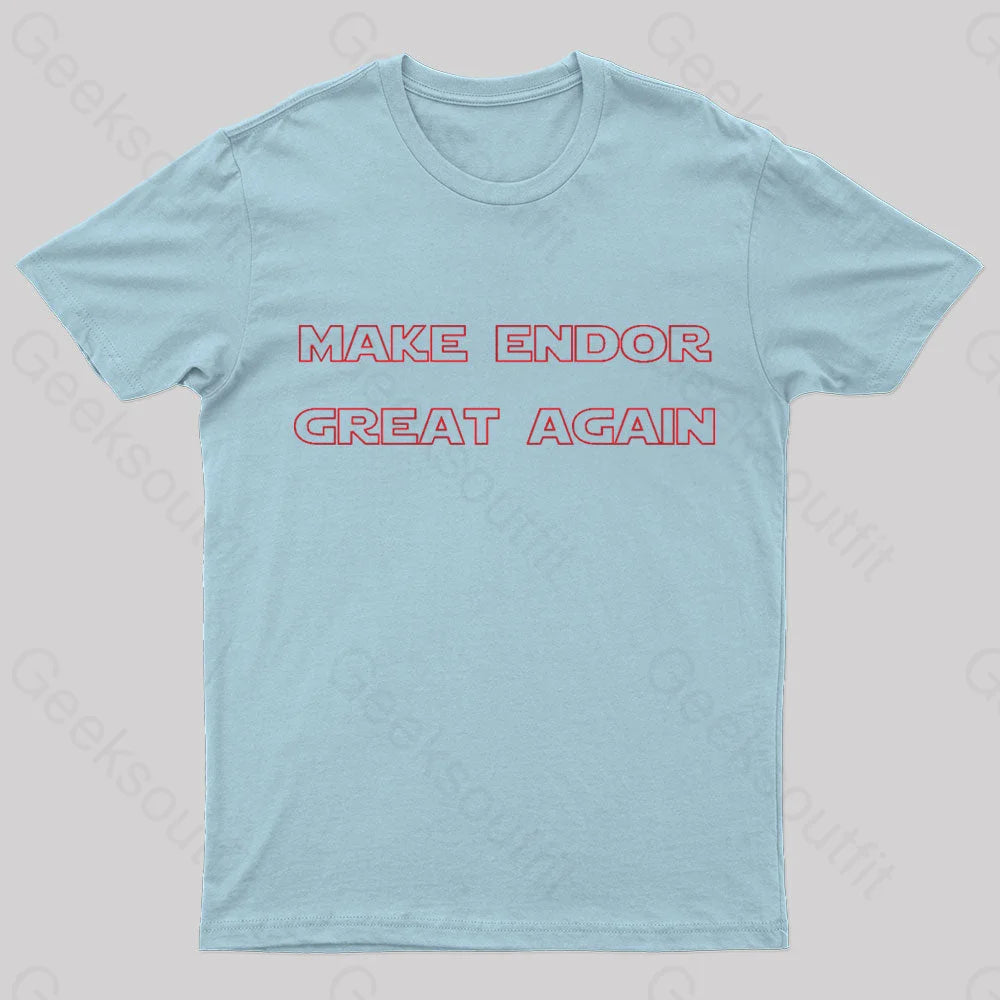 Make Endor Great Again Nerd T-Shirt Light Blue / S