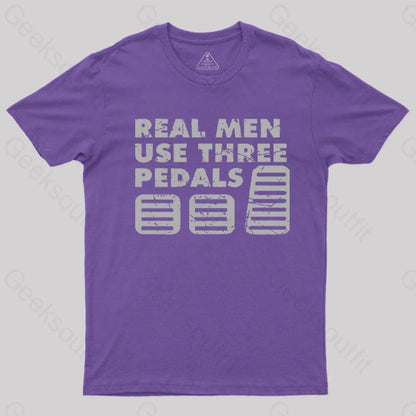 Manual Transmission Sayings T-Shirt Purple / S